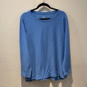 croft & barrow Light Blue Crewneck Long Sleeve Top Size XL